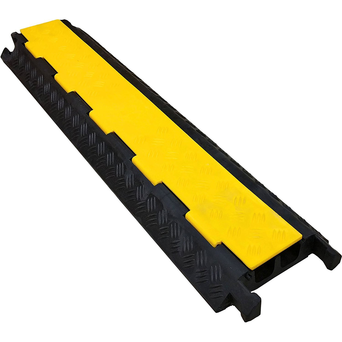 ProX XCP-2CH MK2 2-Channel Rubber Cable Protector Ramp Speed Bump Cover  Indoor Outdoor – Supports up to 60 Tons