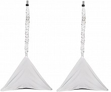 Ultimate Support USDJ-PSWT | Pair of Pole & Tripod Sleeve Scrim (White)